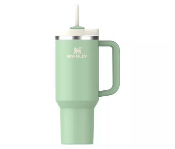 Termospuodelis su šiaudeliu „The Quencher H2.O FlowState Tumbler 1.18L“ pistacijų spalvos