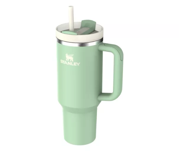 Termospuodelis su šiaudeliu „The Quencher H2.O FlowState Tumbler 1.18L“ pistacijų spalvos