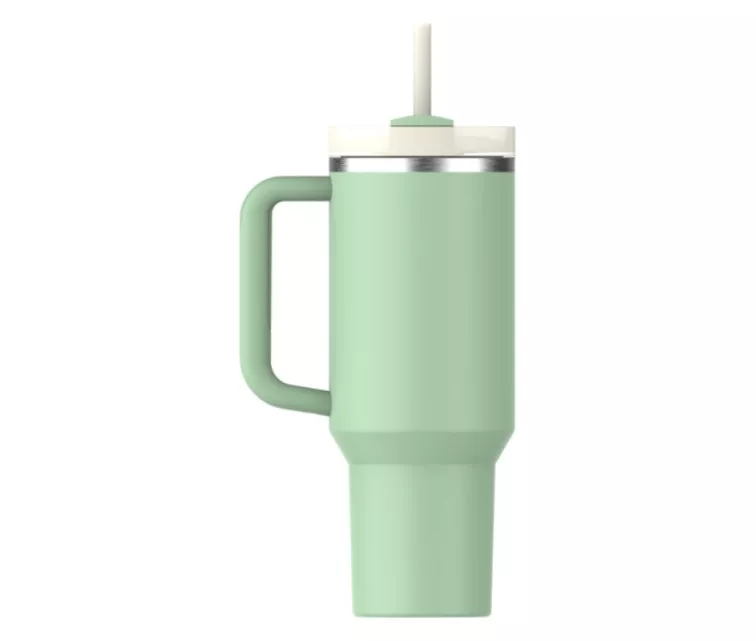 Termokruus kõrrega The Quencher H2.O FlowState Tumbler 1.18L pistaatsiavärvi