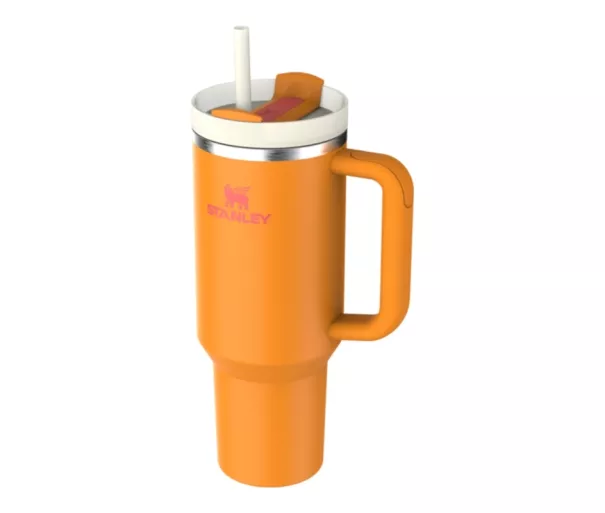 Термокружка с трубочкой The Quencher H2.O FlowState Tumbler 1,18 л, оранжевая