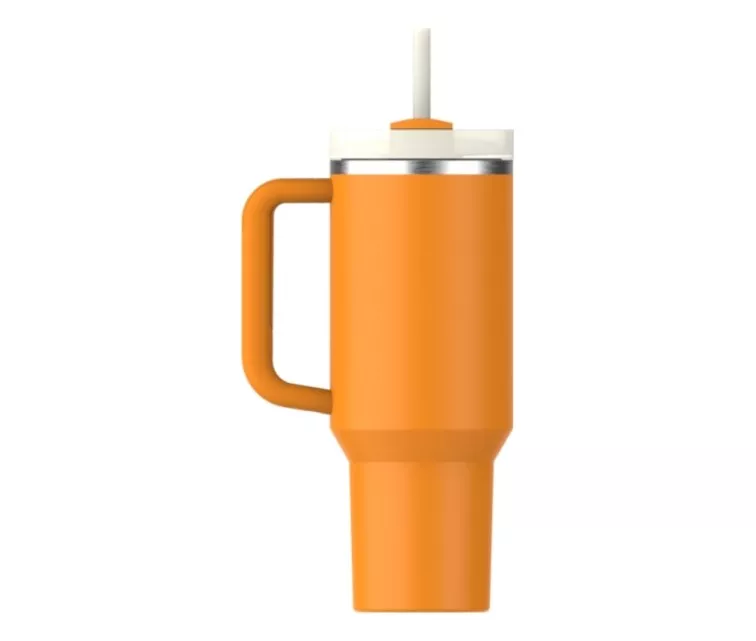 Termokrūze ar salmiņu The Quencher H2.O FlowState Tumbler 1.18L oranža