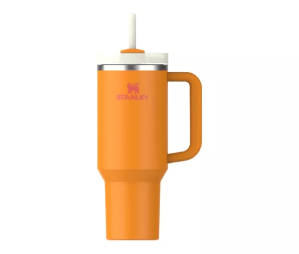 Термокружка с трубочкой The Quencher H2.O FlowState Tumbler 1,18 л, оранжевая