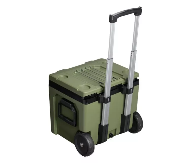 The Easy-Carry Outdoor Wheeled Cooler 47L dark green