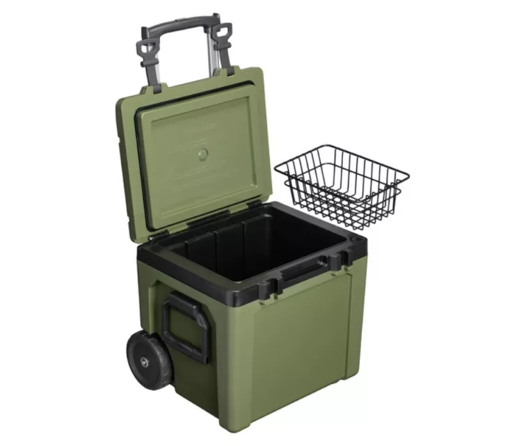The Easy-Carry Outdoor Wheeled Cooler 47L dark green