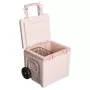 Aukstuma kaste ar riteņiem The Easy-Carry Outdoor Wheeled Cooler 47L gaiši rozā