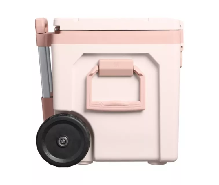 Aukstuma kaste ar riteņiem The Easy-Carry Outdoor Wheeled Cooler 47L gaiši rozā