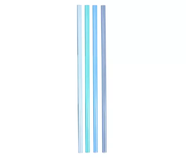 Набор трубочек для термокружек Quencher Travel Tumbler Straws 0,89 л, 4 шт., синий