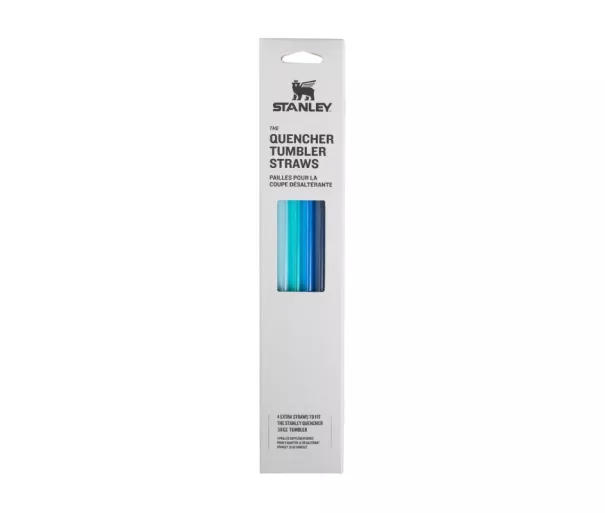 Набор трубочек для термокружек Quencher Travel Tumbler Straws 0,89 л, 4 шт., синий