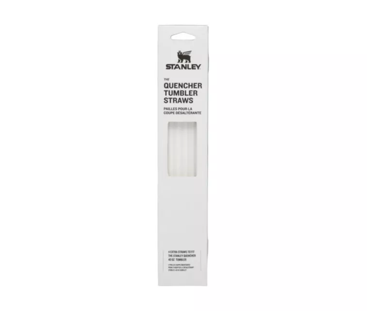 Salmiņu komplekts 4 gab. termokrūzēm The Quencher Travel Tumbler Straws 1,18L caurspīdīgi