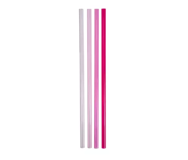 Набор трубочек для термокружек Quencher Travel Tumbler Straws 1.18L розовый (4 шт.)