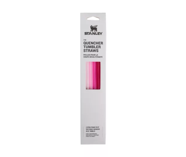 Набор трубочек для термокружек Quencher Travel Tumbler Straws 1.18L розовый (4 шт.)