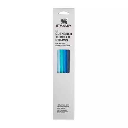 Salmiņu komplekts 4 gab. termokrūzēm The Quencher Travel Tumbler Straws 1,18L zili 