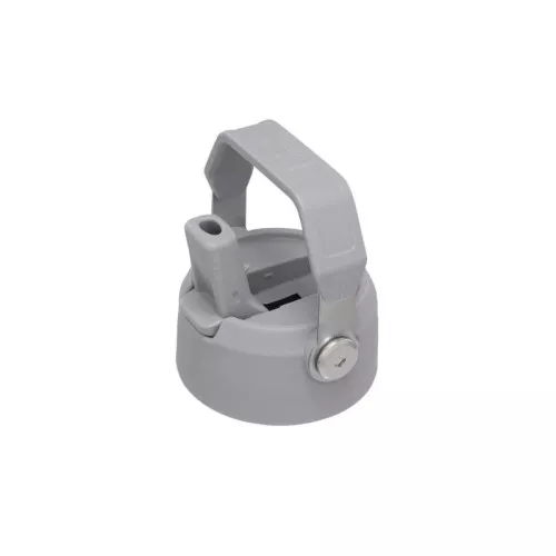 Vāks termopudelei ar salmiņu The IceFlow Flip Straw Water Bottle Go 0,65L gaiši pelēks 