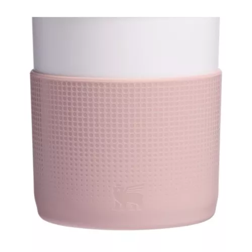 Set of 2 protective covers and straw caps for thermos mugs 1.18L The Quencher Boot + Straw Topper light pink