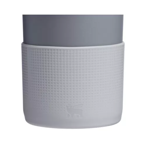 Set of 2 protective covers and straw caps for thermos mugs 1.18L The Quencher Boot + Straw Topper light gray