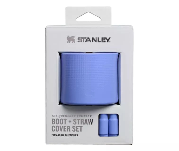 Protective cover and straw cap set of 2 for thermo mugs 1.18L The Quencher Boot + Straw Topper hydrangea blue