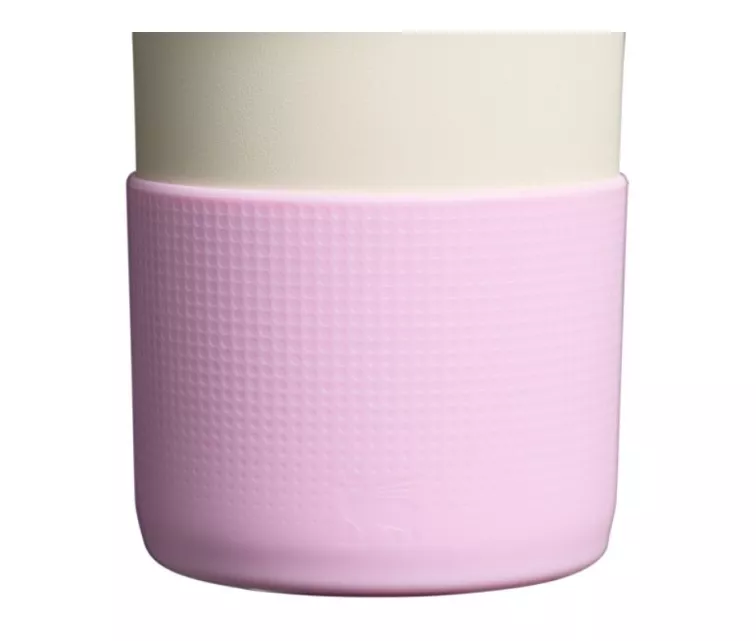 Apsauginių dangtelių ir šiaudelių rinkinys (2 vnt.) termo puodeliams 1,18l „The Quencher Boot“ + šiaudelių dangtelis, rožinis