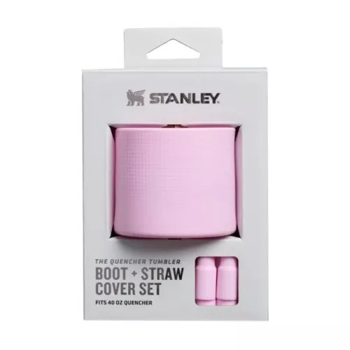 Aizsargpārvalka un salmiņu vāciņu 2 gab. komplekts termokrūzēm 1,18L The Quencher Boot + Straw Topper rozā 