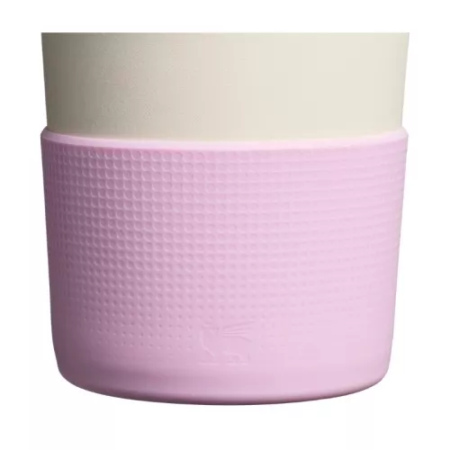 Aizsargpārvalka un salmiņu vāciņu 2 gab. komplekts termokrūzēm 0,89L/0,6L The Quencher Boot + Straw Topper rozā 