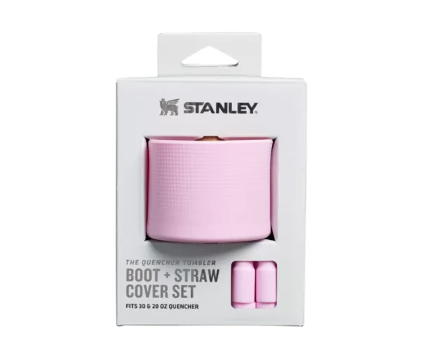 Protective cover and straw cap set of 2 for thermo mugs 0.89L/0.59L The Quencher Boot + Straw Topper pink