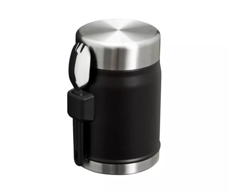 Termoss ēdienu The Legendary Food Jar + Spork 0,4L melns 2.0