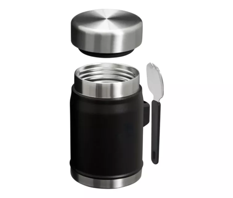 Termoss ēdienu The Legendary Food Jar + Spork 0,4L melns 2.0