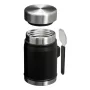 Termoss ēdienu The Legendary Food Jar + Spork 0,4L melns 2.0
