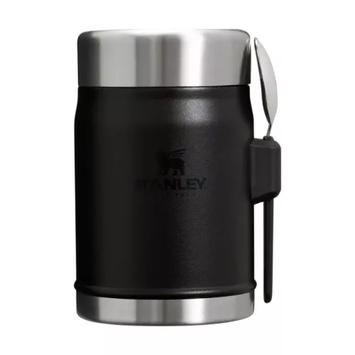 Termoss ēdienu The Legendary Food Jar + Spork 0,4L melns 2.0 