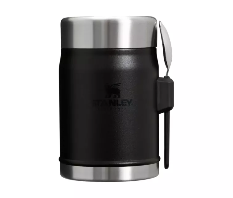 Termoss ēdienu The Legendary Food Jar + Spork 0,4L melns 2.0