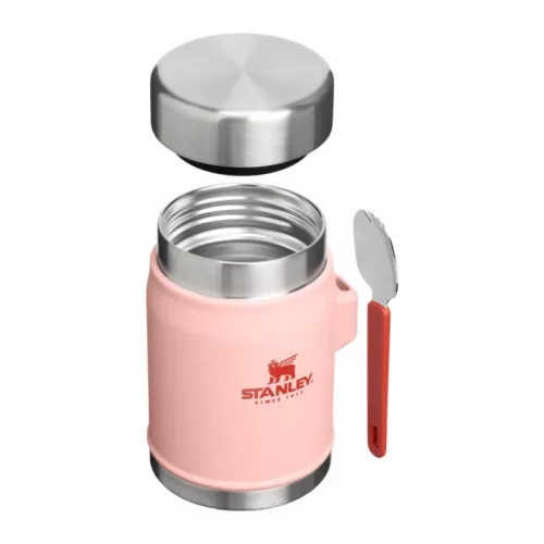 Termoss ēdienu The Legendary Food Jar + Spork 0,4L persiku rozā