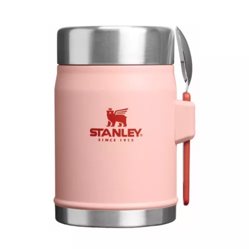 Termoss ēdienu The Legendary Food Jar + Spork 0,4L persiku rozā