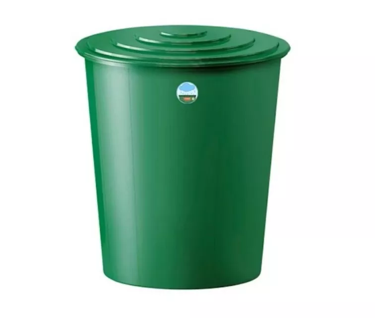 Water barrel 310L with lid and tap Ø80x93cm