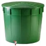 Water barrel 500L with lid and tap Ø100x82cm