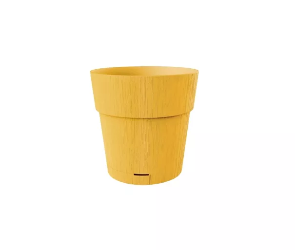 Lillepott alusega Ethica Ø15x15cm sinepikollane