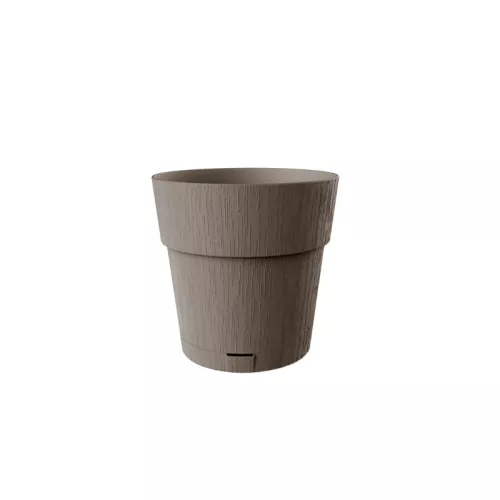 Gėlių vazonas su padėklu Ethica Ø20x19cm rudas