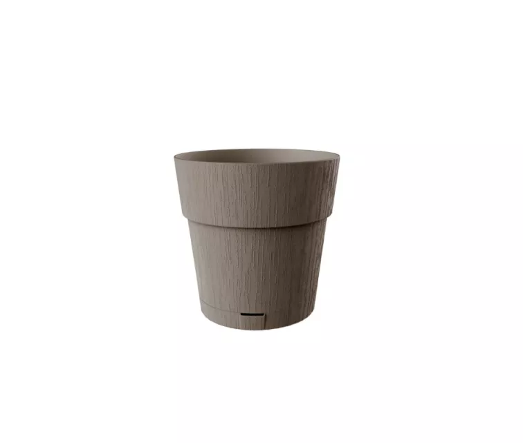 Gėlių vazonas su padėklu Ethica Ø20x19cm rudas