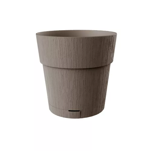 Gėlių vazonas su padėklu Ethica Ø30x29cm rudas
