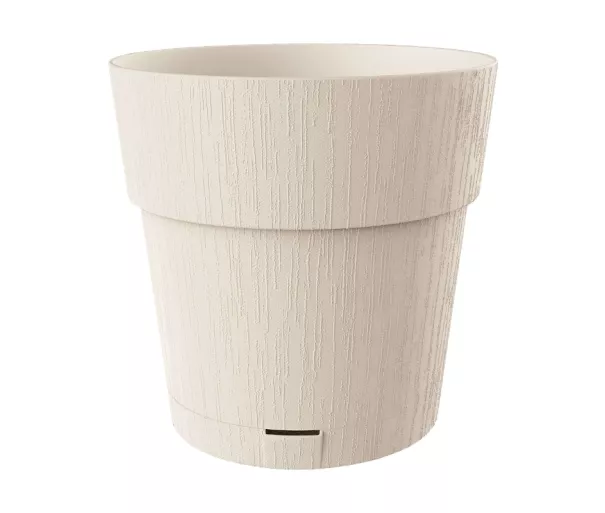 Flower pot with tray Ethica Ø40x39cm white