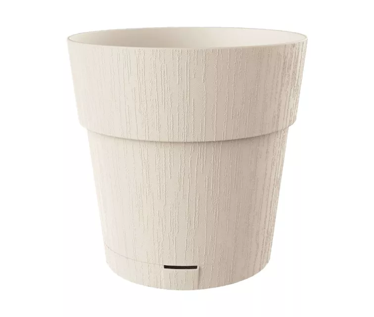 Flower pot with tray Ethica Ø40x39cm white