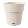 Flower pot with tray Ethica Ø40x39cm white