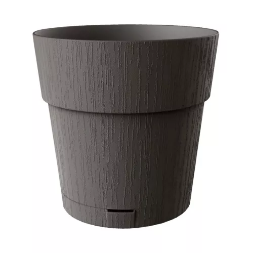 Gėlių vazonas su padėklu Ethica Ø40x39cm pilkas