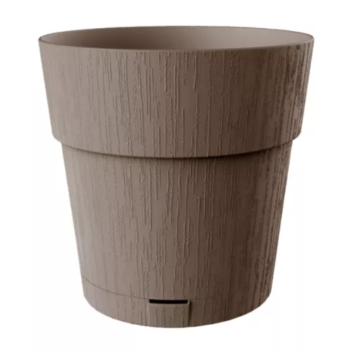 Gėlių vazonas su padėklu Ethica Ø40x39cm rudas