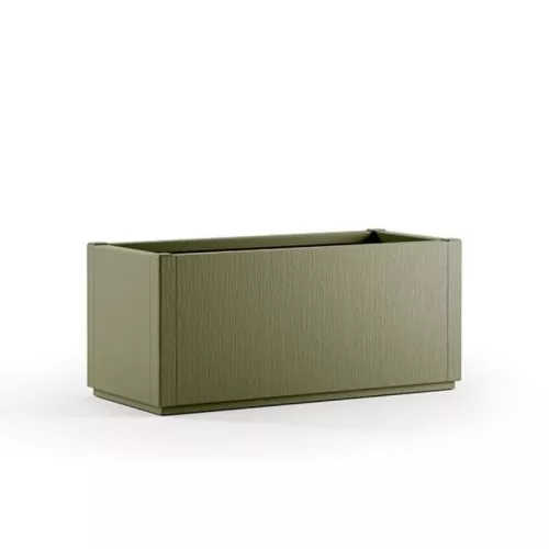 Rectangular flower box Ethica 80x36x35cm green