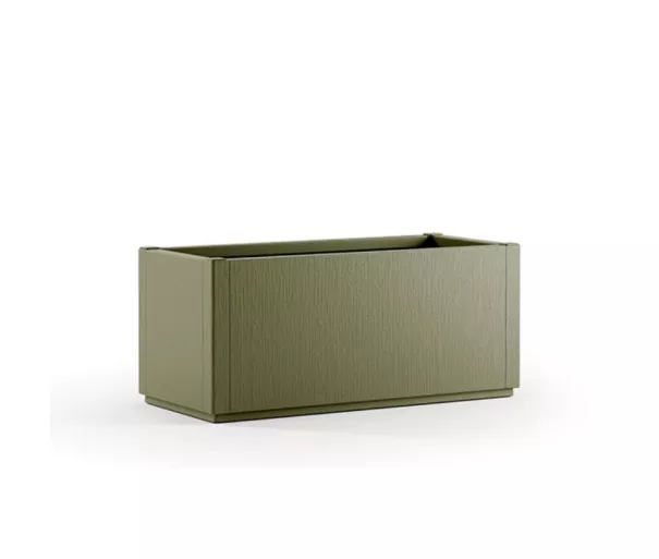 Прямоугольный ящик для цветов Ethica 80x36x35 см зеленый
