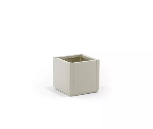 Цветочный ящик квадратный Ethica 36x36x35см белый