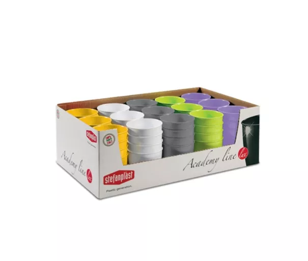 Flowerpot Academy Lux Ø11x10cm assorted