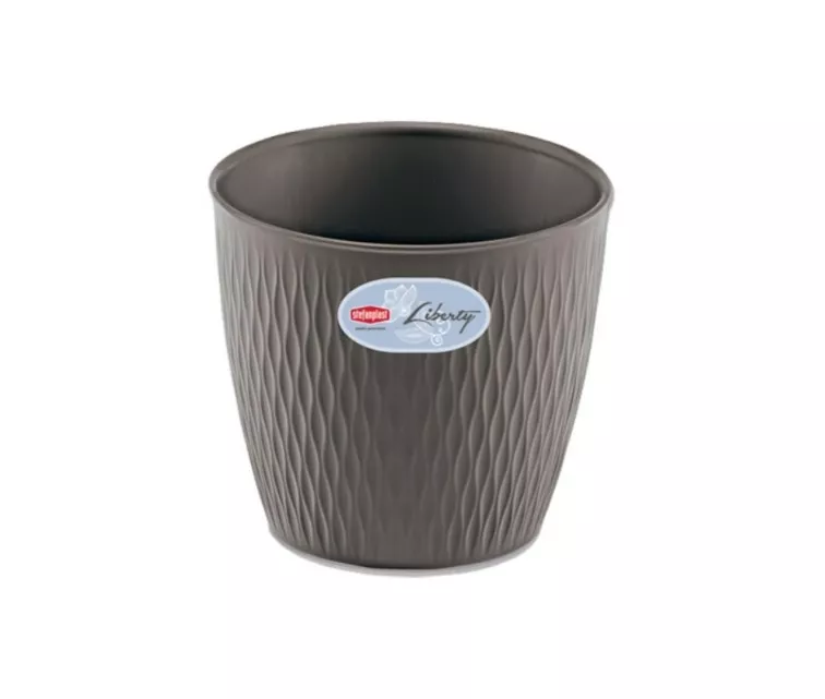 Gėlių vazonas "Liberty" Ø16x15cm pilkas