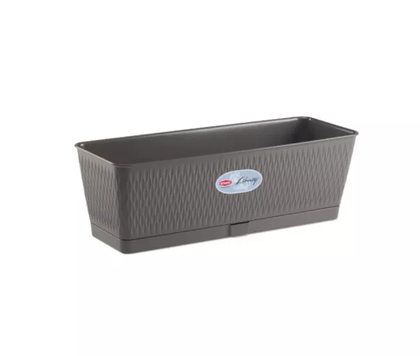 Цветочный ящик Liberty 50x18x16см серый