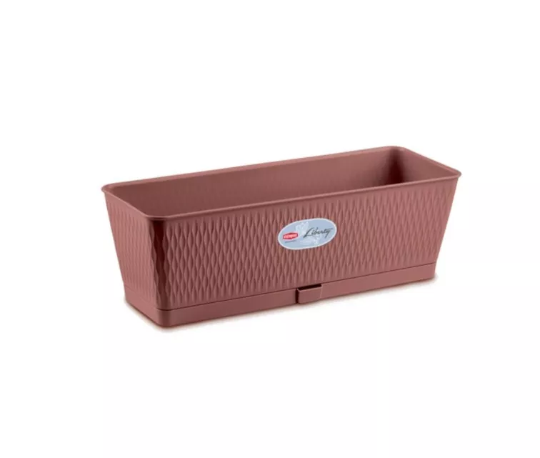 Цветочная коробка Liberty 50x18x16см коричневая