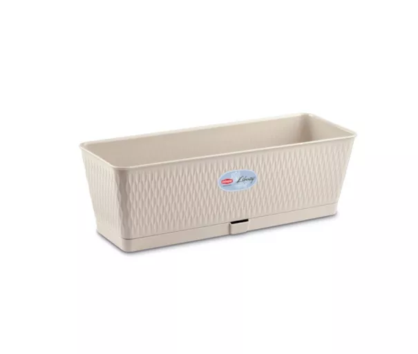 Цветочная коробка Liberty 50x18x16см белая